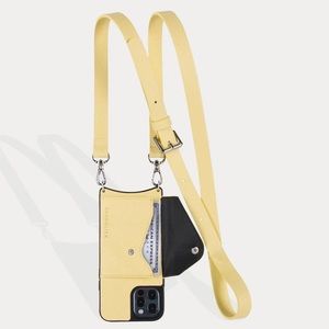Bandolier iPhone 12 Pro Max Yellow phone case with strap